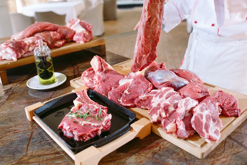 Freshly packaged premium cuts of meat delivery Dubai to your doorstep in Dubai, highlighting convenient and high-quality meat delivery. services.

